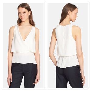 Theory Alizay Silk Top in Ivory (C2)